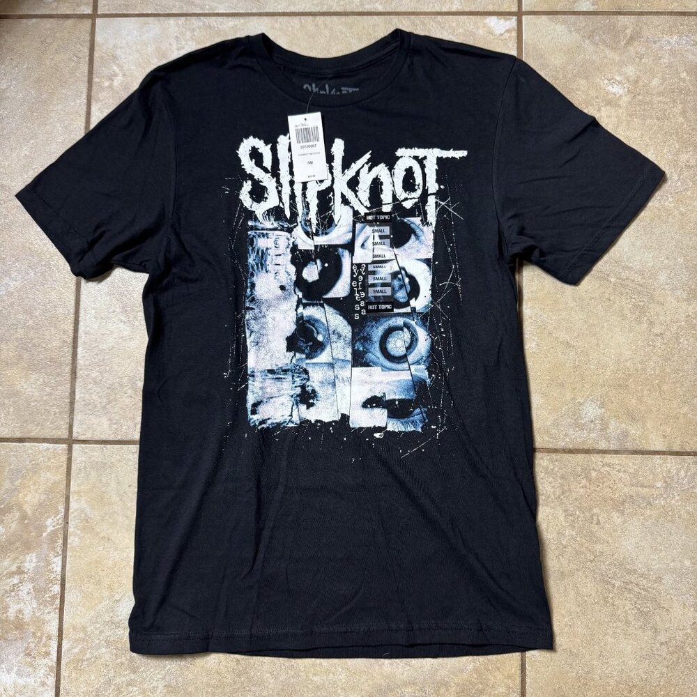 Slipknot Women's Top Black Small Cotton Graphic Band Tee